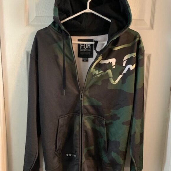 fox Tops - FOX RACING CAMO WOMENS ZIPPERED JACKET (MEDIUM)